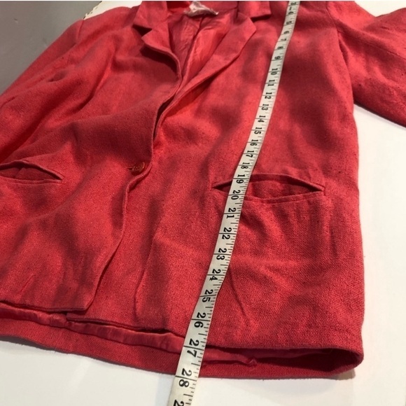 Jennings by Lyndal refsnes silk orange silk blazer front pocket size:14 - Picture 5 of 16